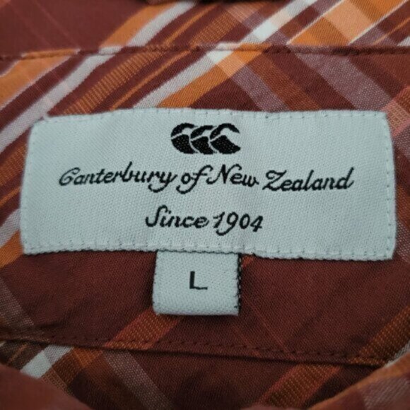 Canterbury of New Zealand Plaid Button Down Shirt Long Sleeve Size L - Picture 4 of 13
